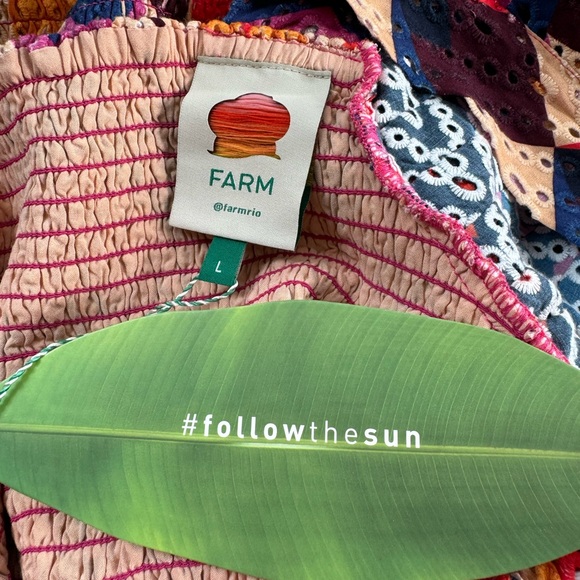 FARM Rio Lindeza Grafica Mini Dress NWT Large - Picture 6 of 7